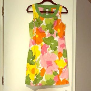 Vineyard Vines Flowered Dress with Bow Back